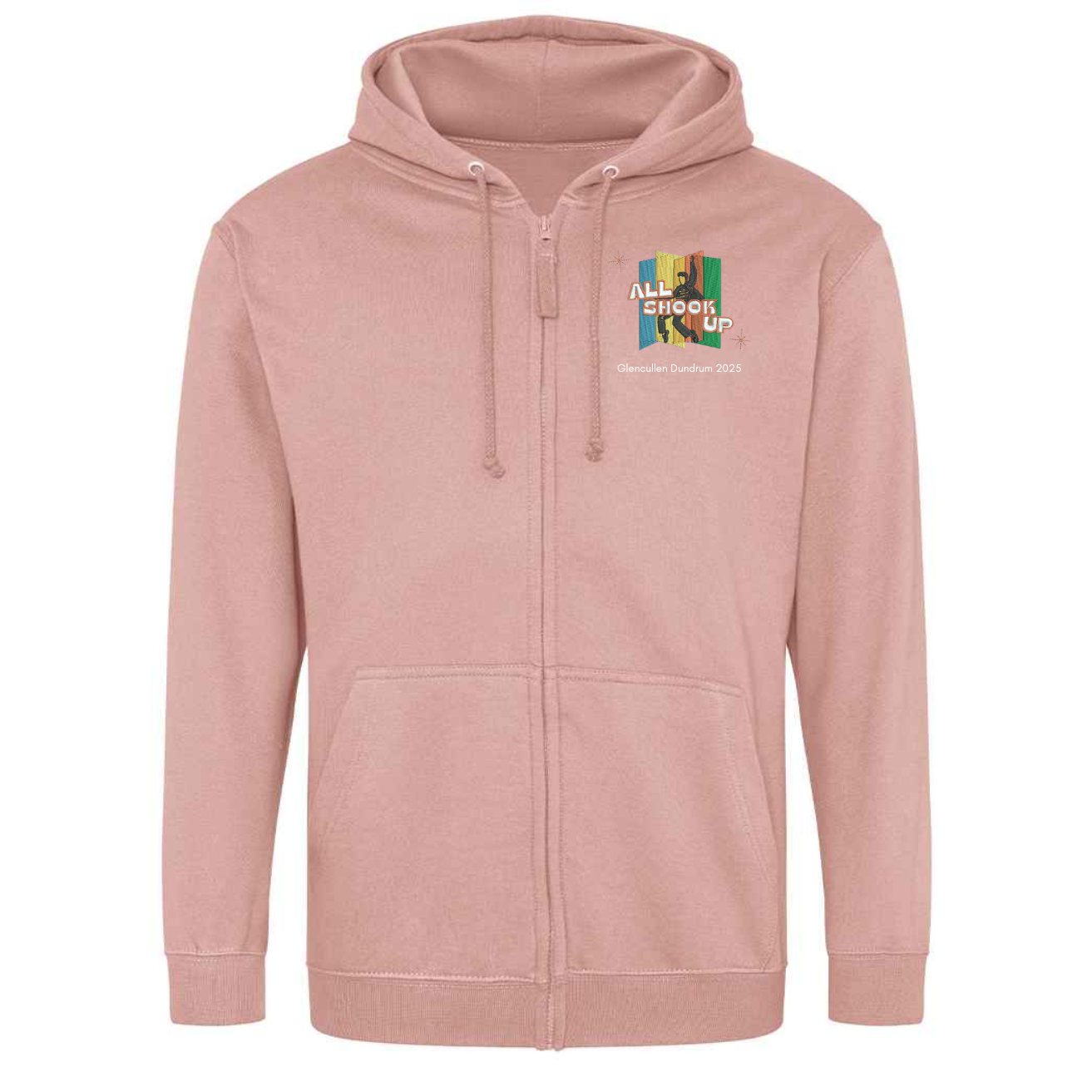 All shook up Zoodie dusky pink