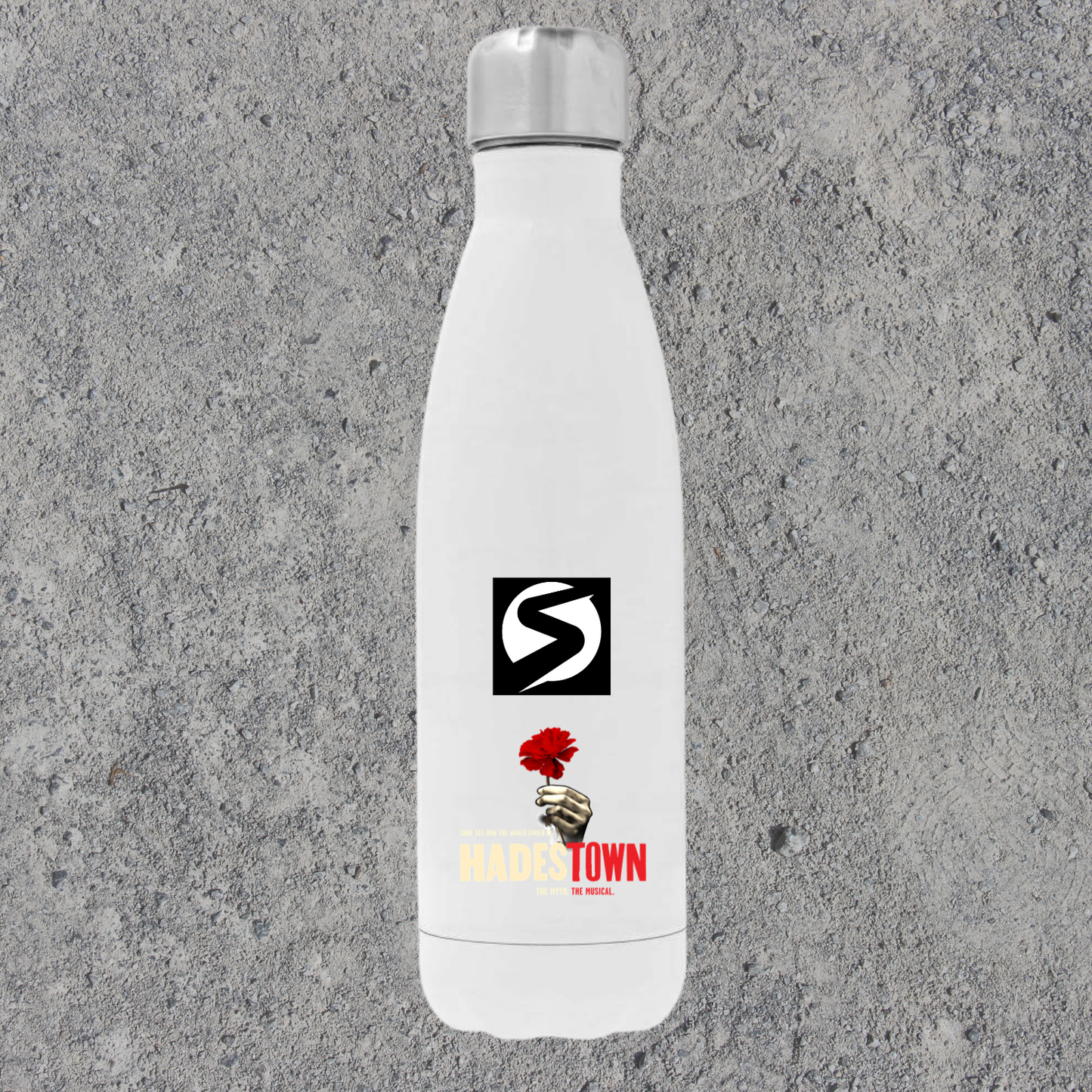 Slaney Musical and Dramatics Society water bottle