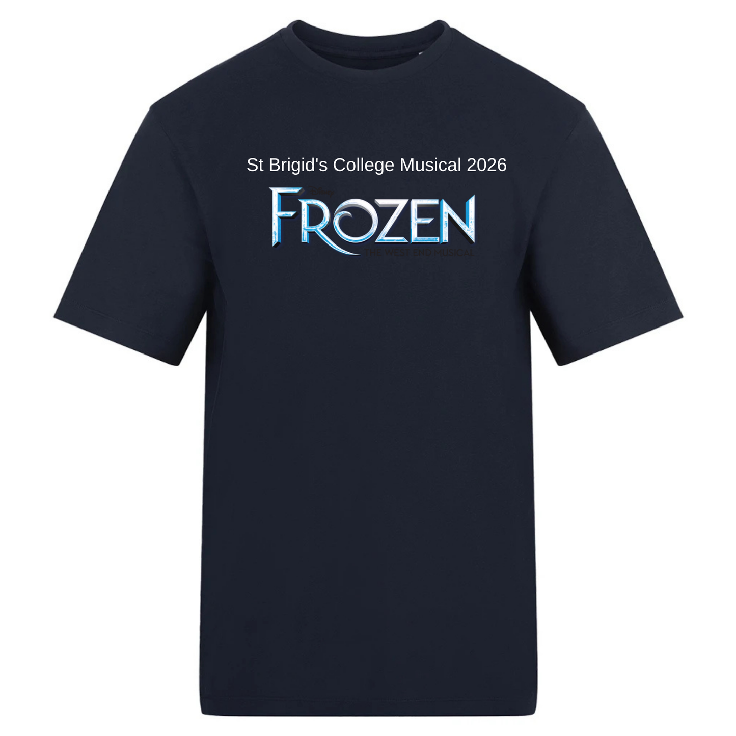 St Brigid.s college school musical 2026 T-shirt printed Navy