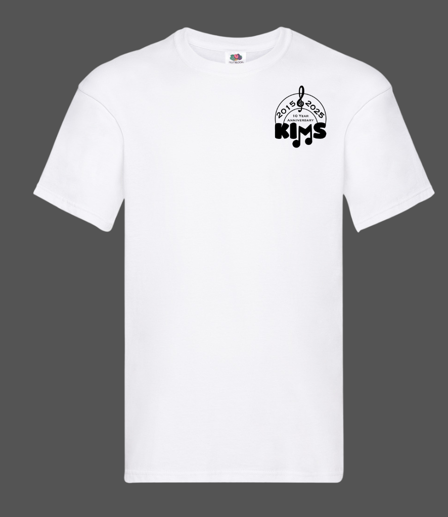 KIMS Tshirt-KIMS- 10 year anniversary white