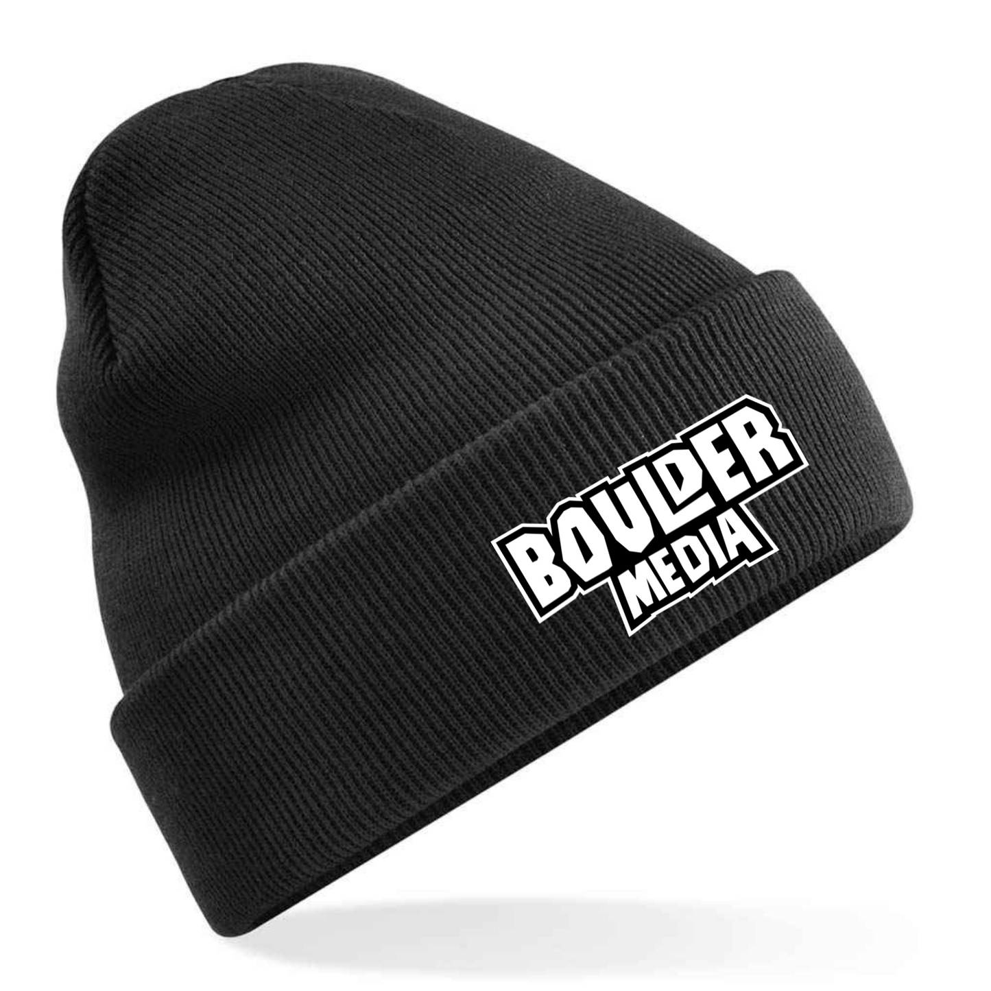 Boulder media embroidered Beanie