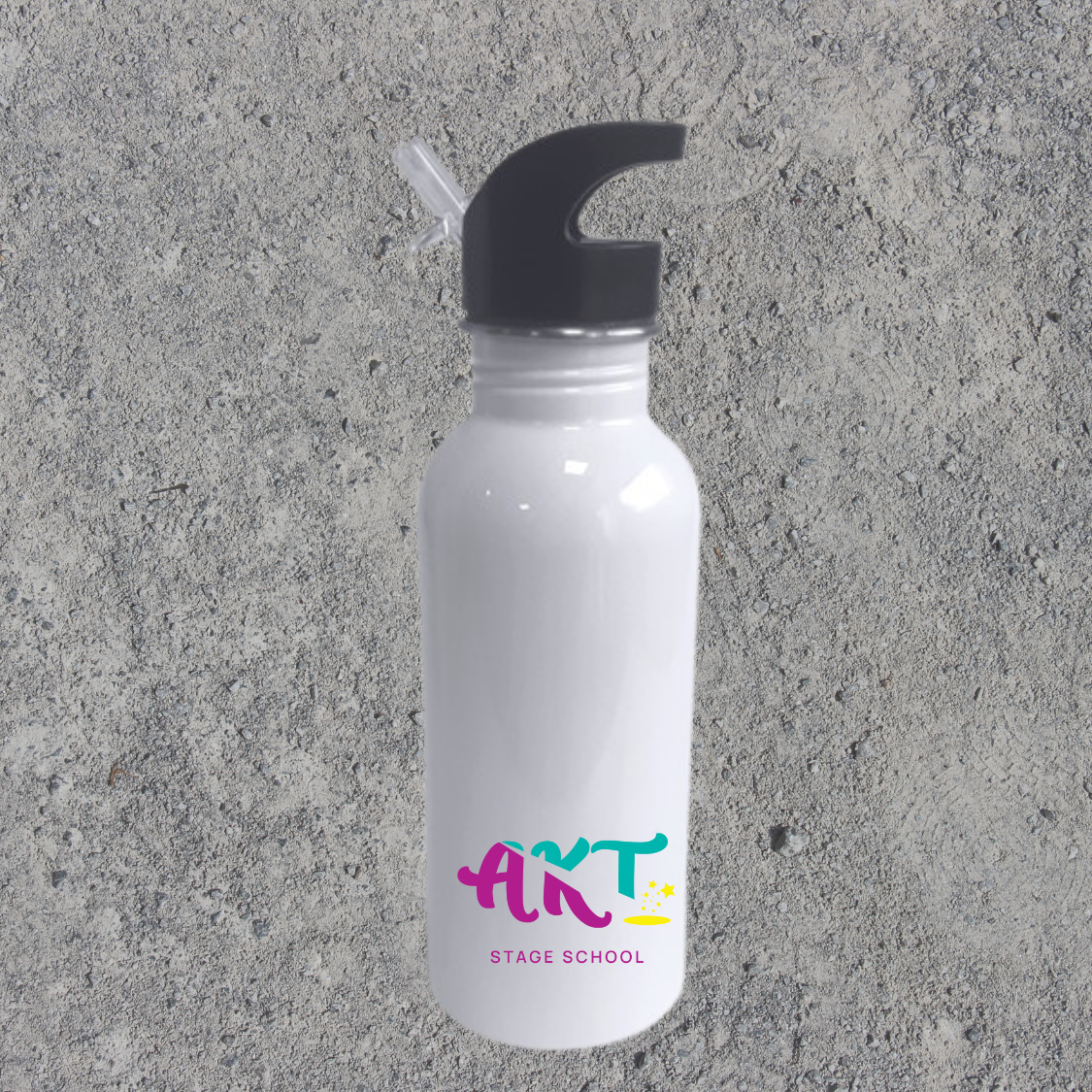 Steel Slim Neck 600ml White AKT
