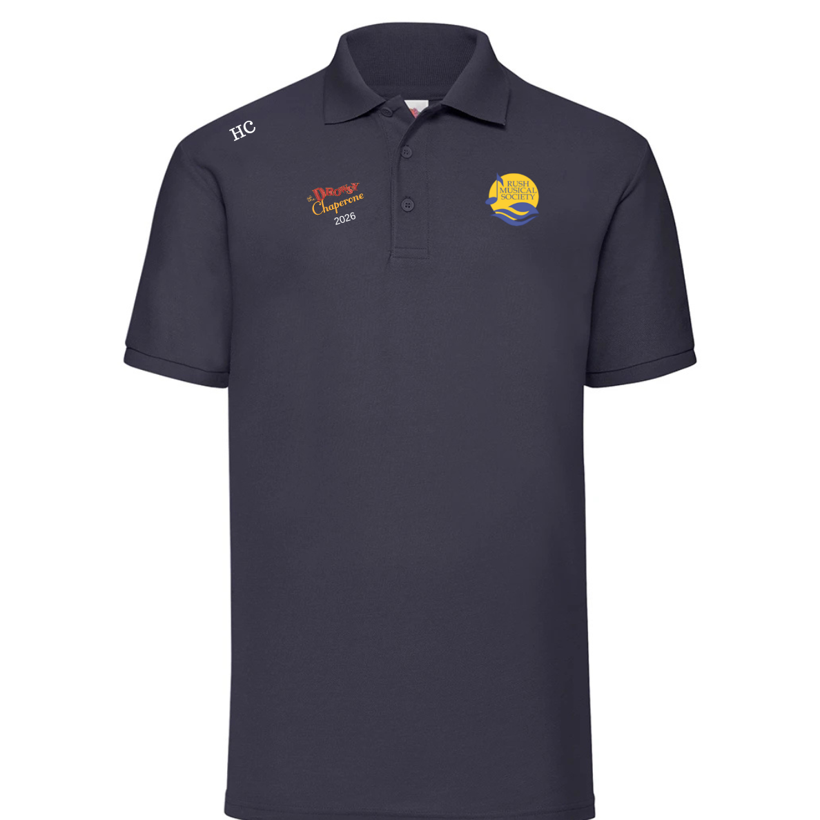 Rush Musical society and show logo deep navy Polo