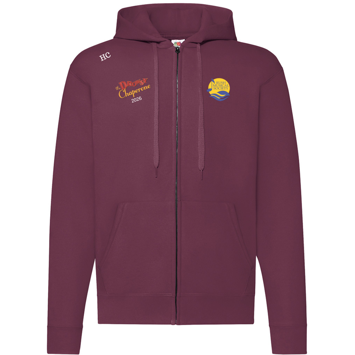 Rush Musical Zoodie Burgundy