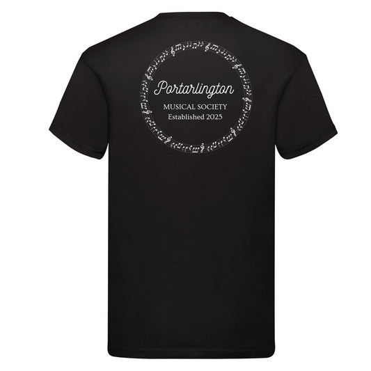 Portarlington Musical Society T-shirt printed Black