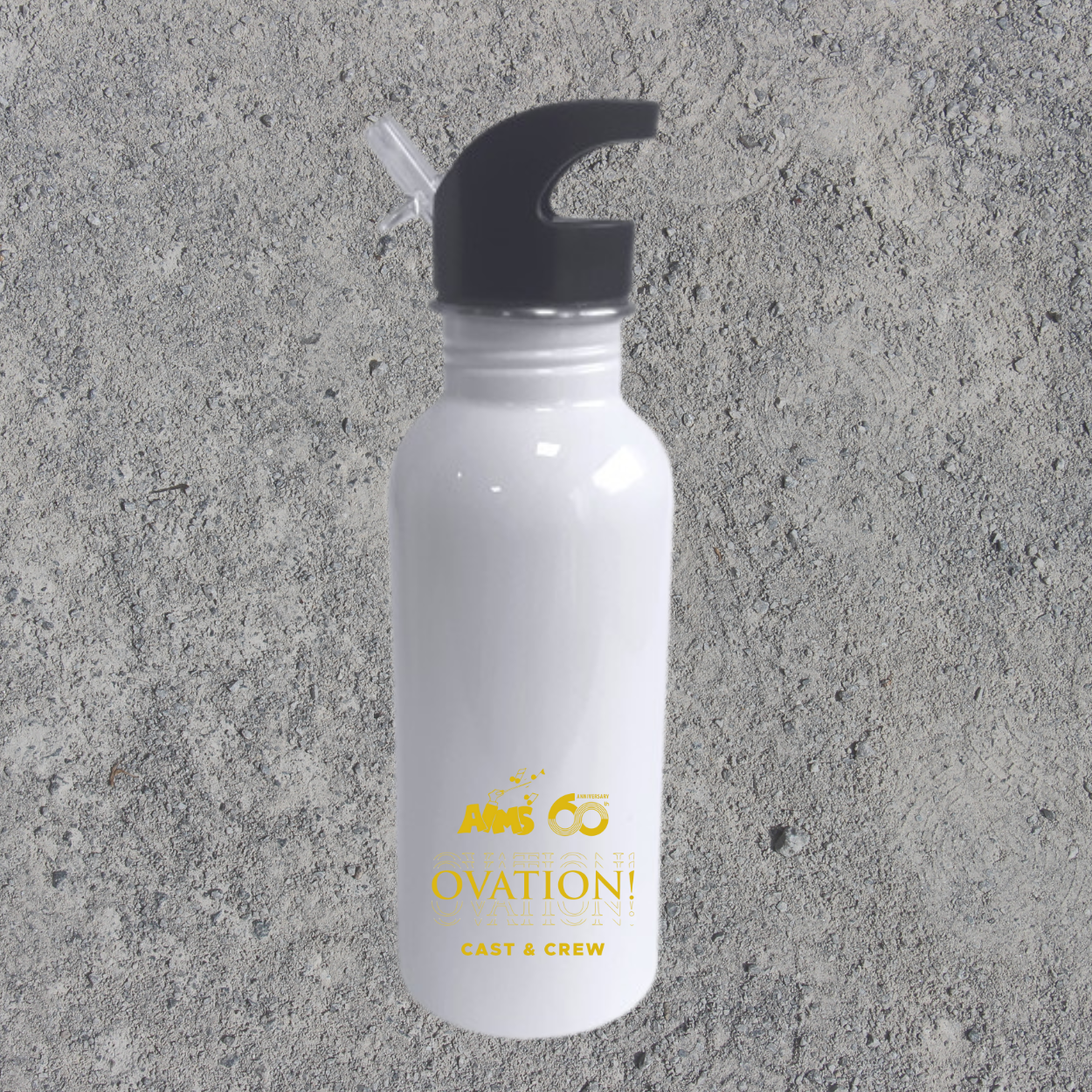 AIMS 60th anniversary Steel Slim Neck 600ml White