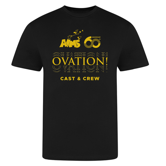 AIMS 60th Celebration T-shirt printed Black