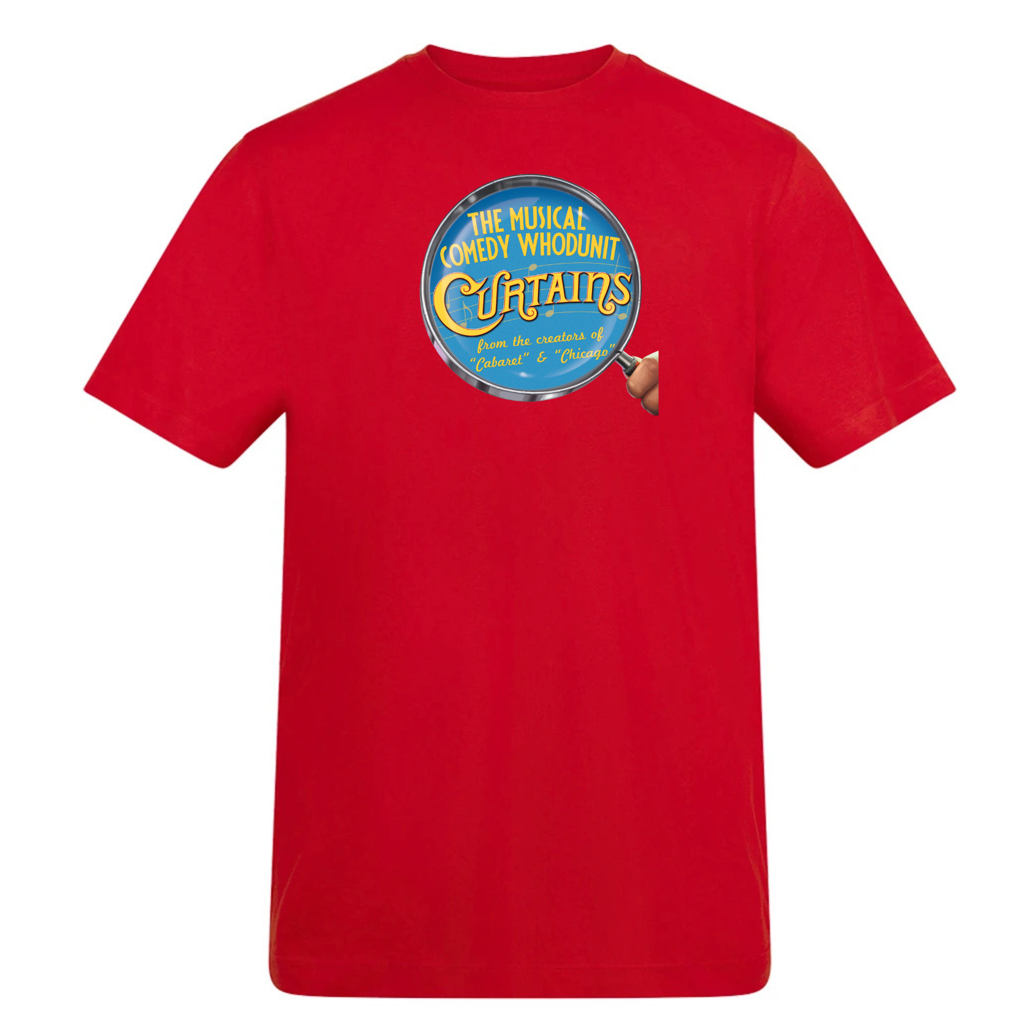 Curtains Glencullen Tshirt- Child and adult Fire red