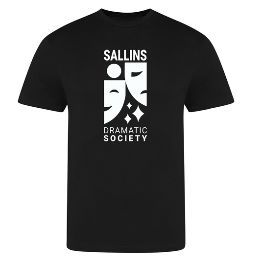 Sallins Dramatic Society T-shirt printed Black