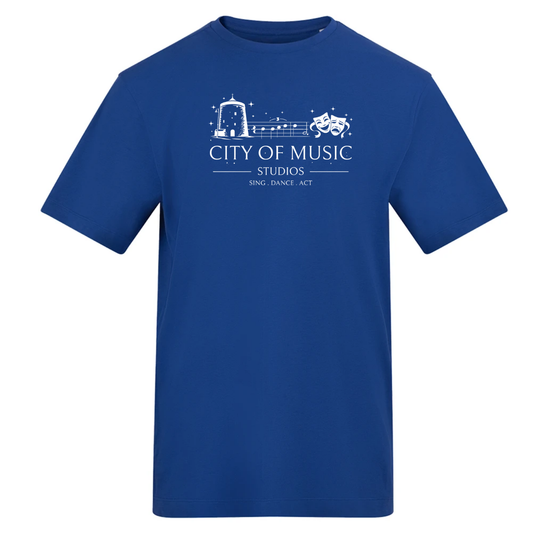 City of music studios Royal Blue Tshirt