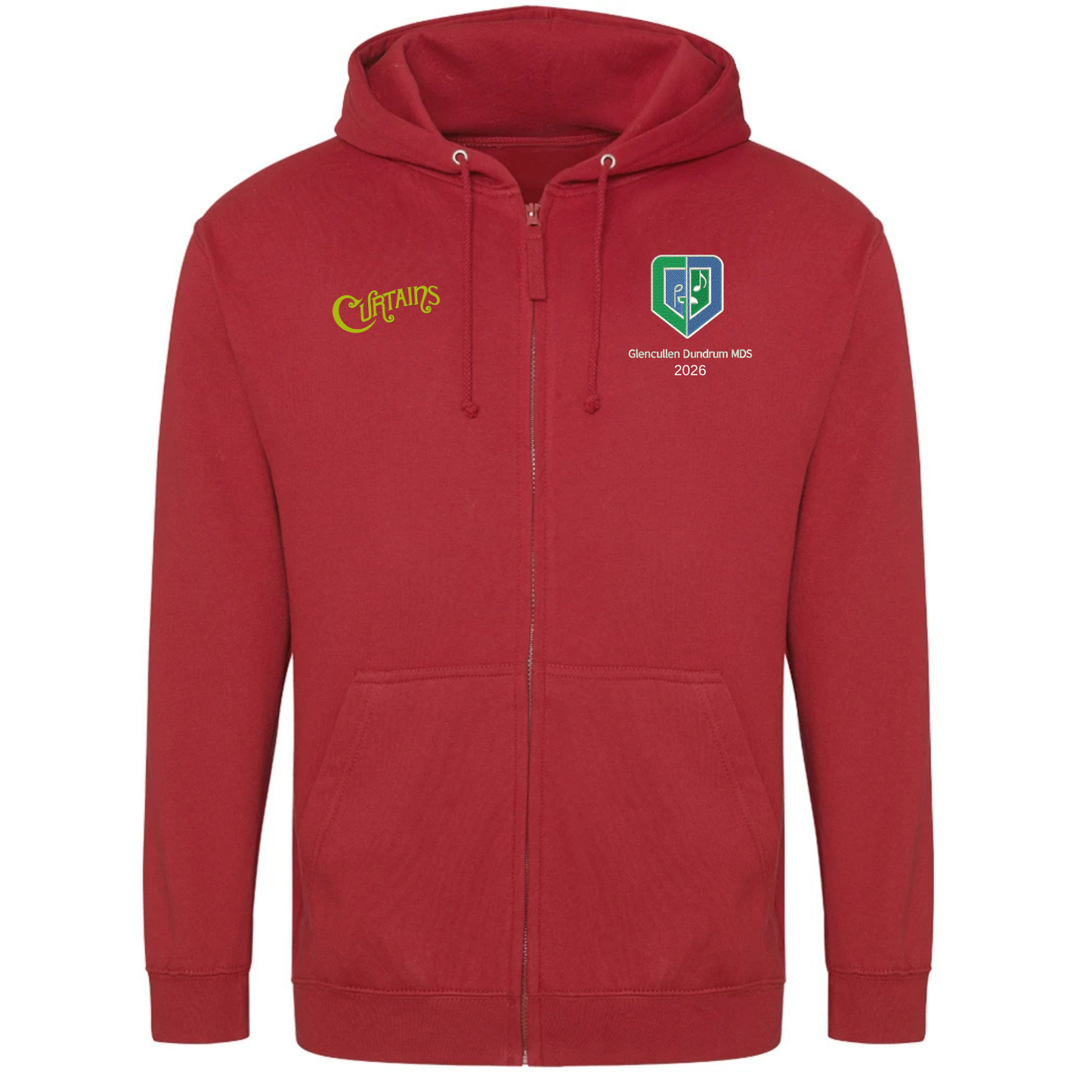 Curtains glencullen zoodie Fire red