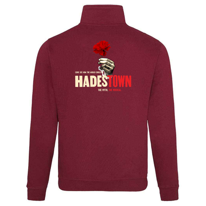 Slaney Musical and Dramatics Society Sophomore Zip Neck Sweatshirt Burgundy