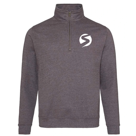 Slaney Musical and Dramatics Society Sophomore Zip Neck Sweatshirt Charcoal