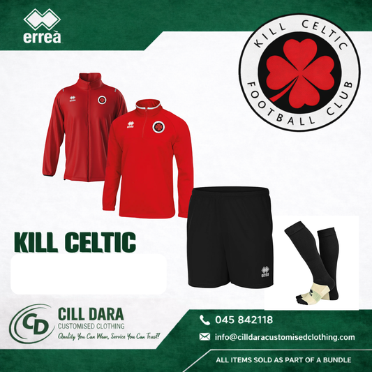 Kill Celtic FC rainjacket, 1/4 zip, shorts and socks pack