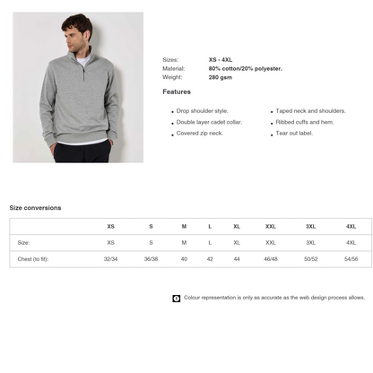 Meath Riding Club 1/4 Zip Sweatshirt