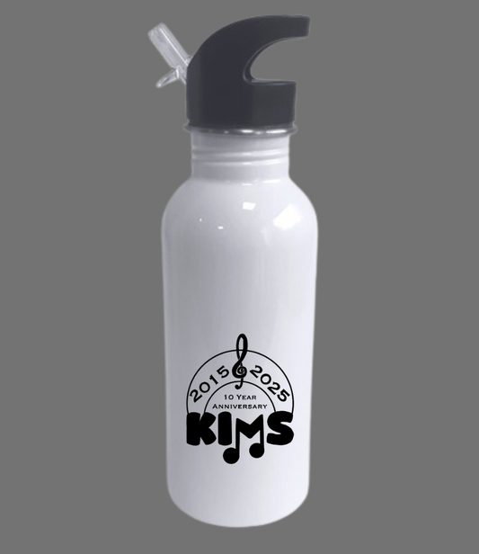 Steel Slim Neck 600ml White 10 year anniversary