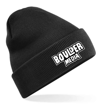 Boulder media embroidered Beanie