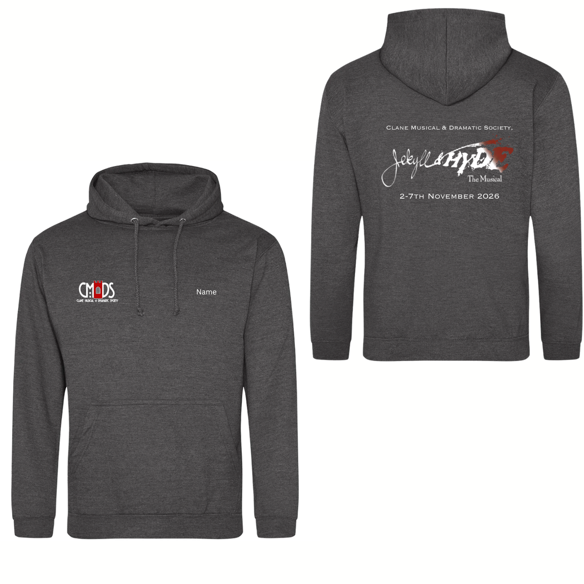Clane Jekyll Hoodie Charcoal